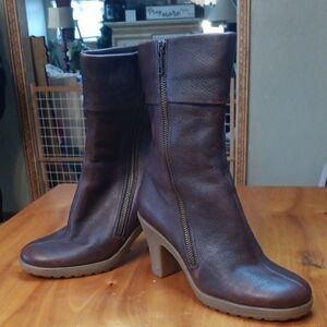 AEROSOLES brown Leather Women's Boots